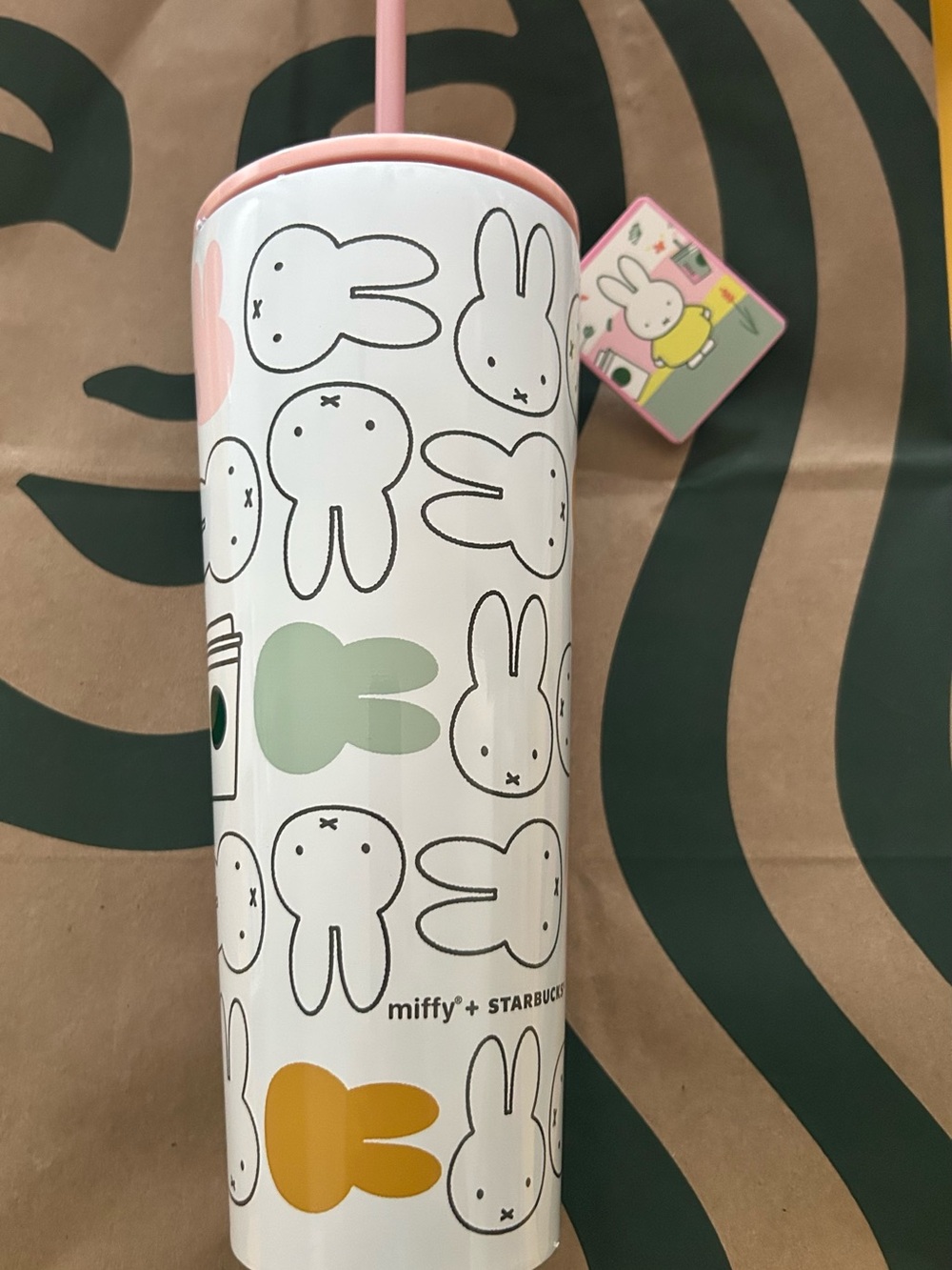 Starbucks x Miffy Stainless Venti Tumbler NWT